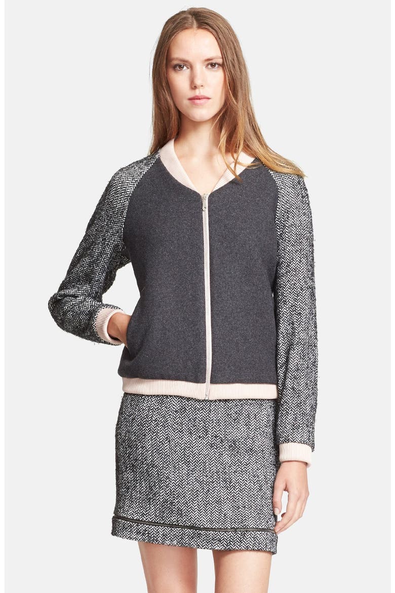 RYAN BOMBER, Main, color, BLACK/ WHITE
