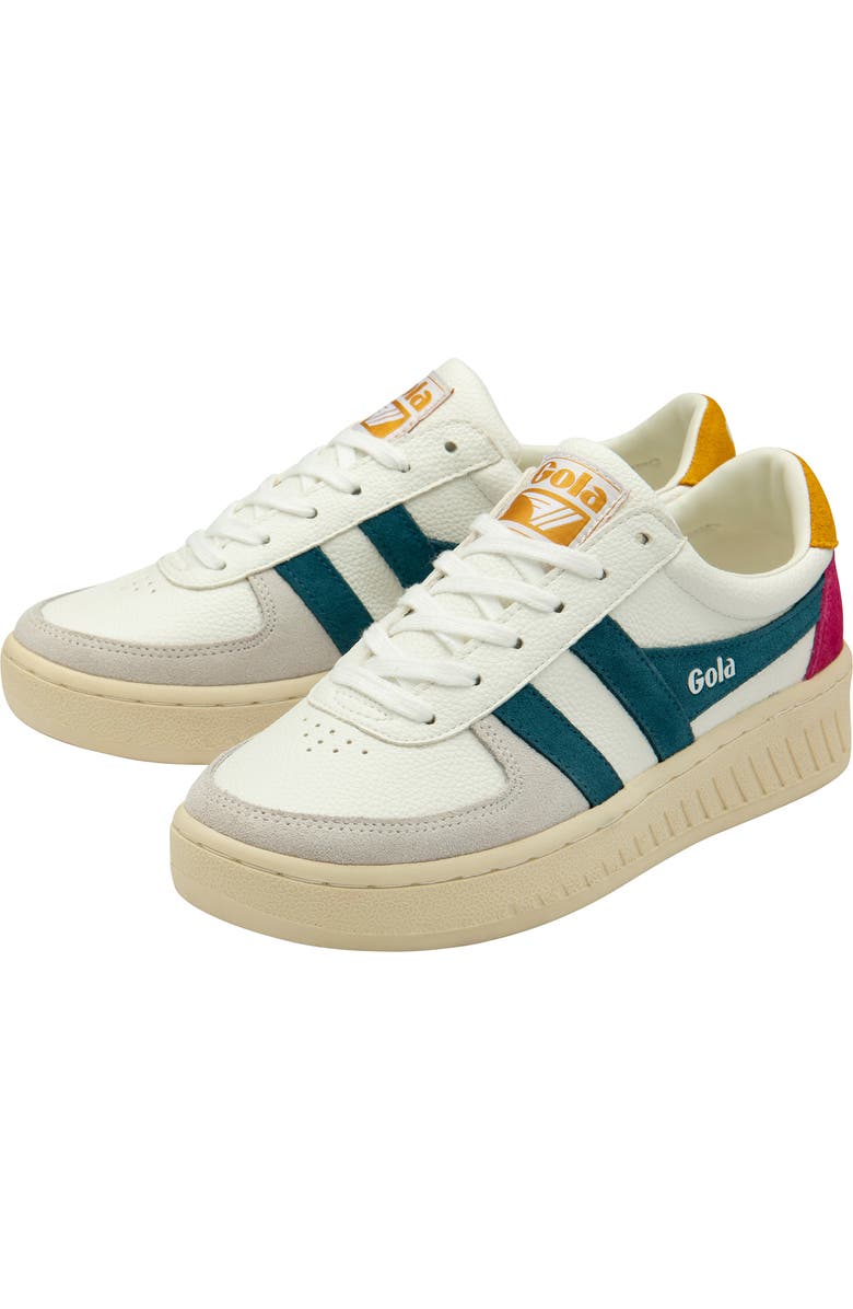 Gola Classics Grandslam Trident Sneaker, Alternate, color, White/ Peacock/ Sun