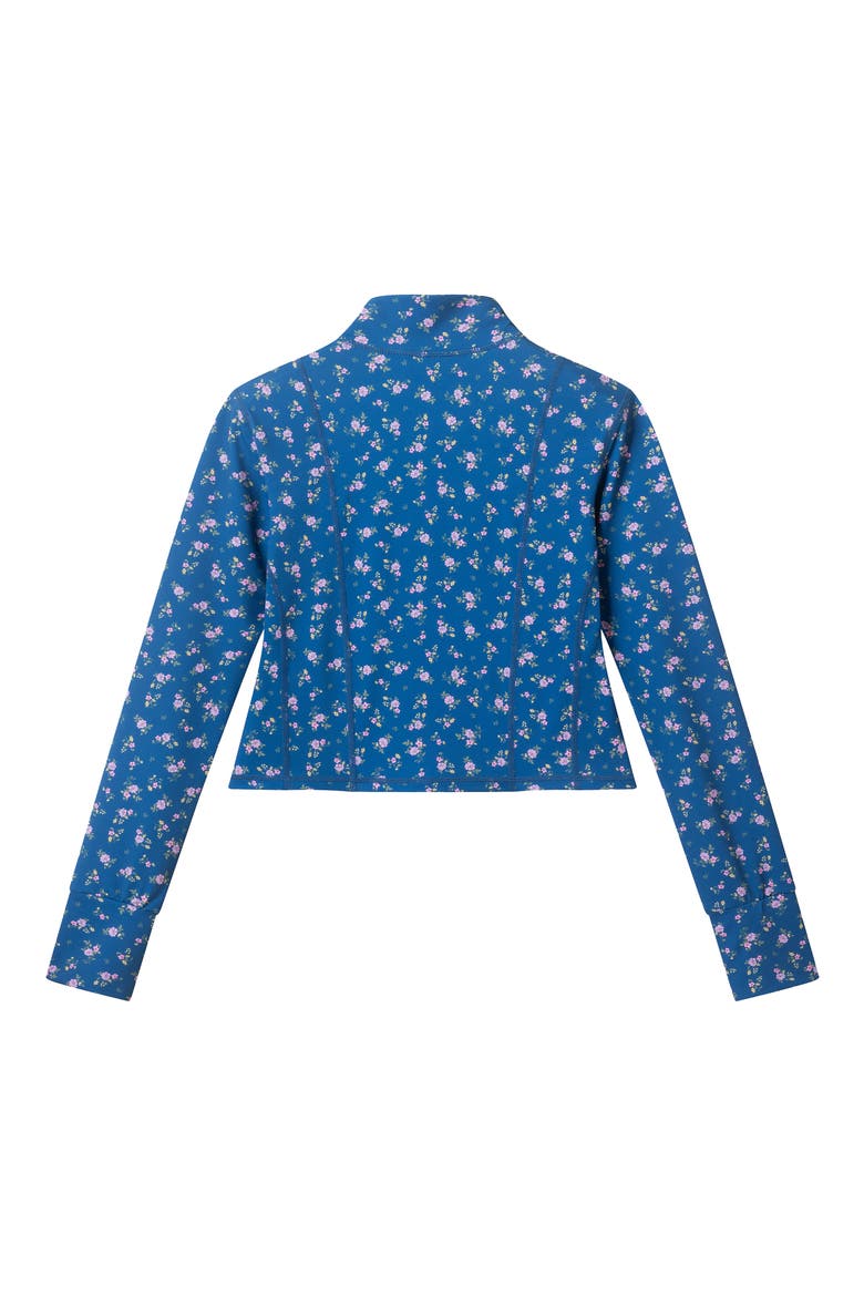 Kids' Floral Athletic Jacket & Skort Set, Alternate, color, NAVY FLORAL