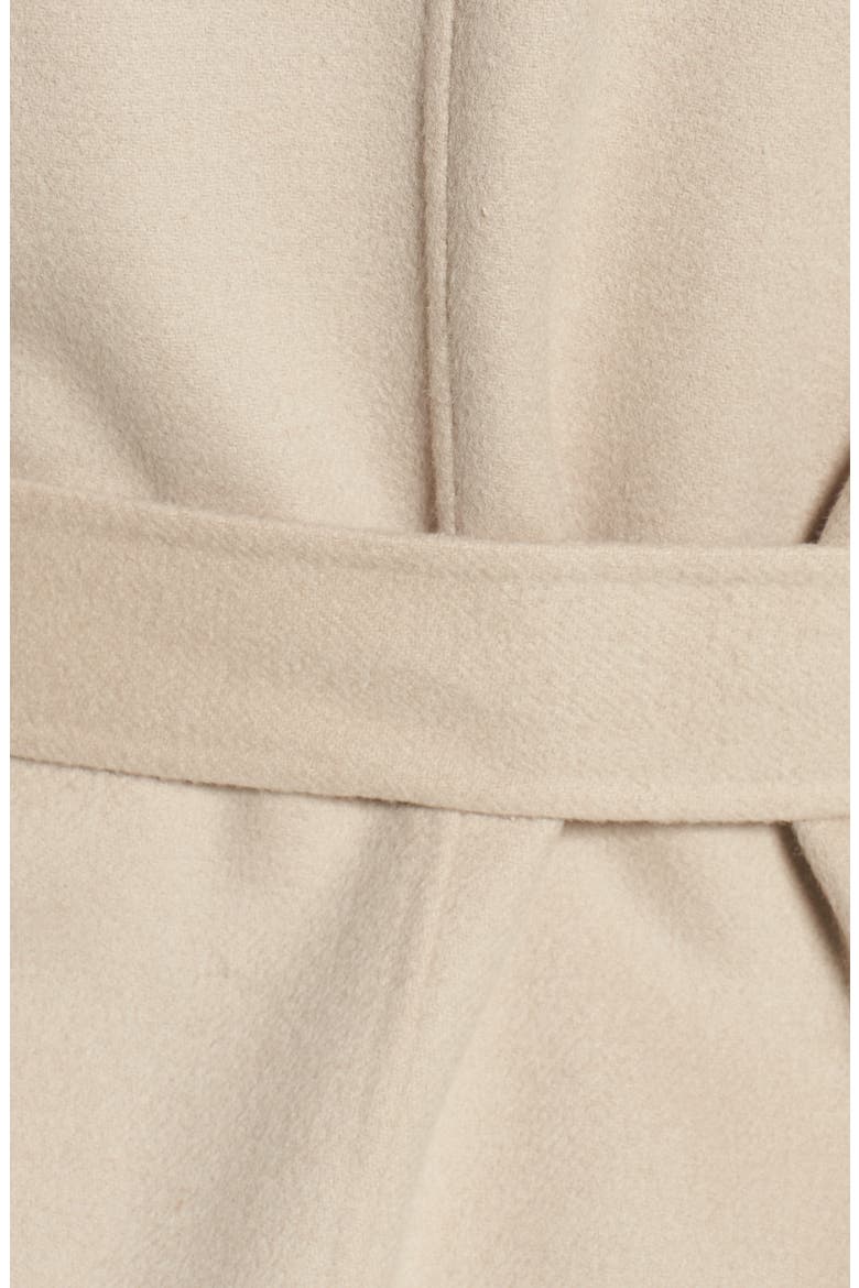 Double-Face Front Drape Wool Coat, Alternate, color, SAND