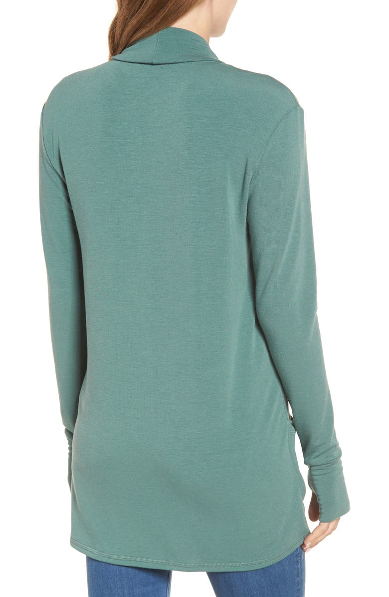 Caslon<sup>®</sup> Off-Duty French Terry Cardigan, Alternate, color,