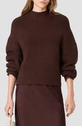 French Connection Babysoft Mock Neck Ribbed Sweater