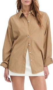 Favorite Daughter Ex-Boyfriend Oversize Button-Up Shirt