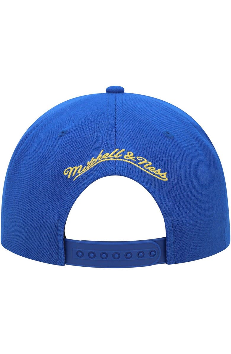 Mitchell & Ness Men's Mitchell & Ness Royal Golden State Warriors Side Core 2.0 Snapback Hat, Alternate, color, Royal