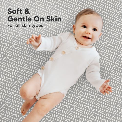 Keababies Soothe Fitted Mini Crib Sheet In Gray