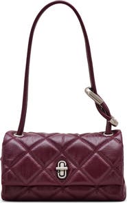 Marc Jacobs The Mini Dual Chain Diamond Quilted Leather Shoulder Bag