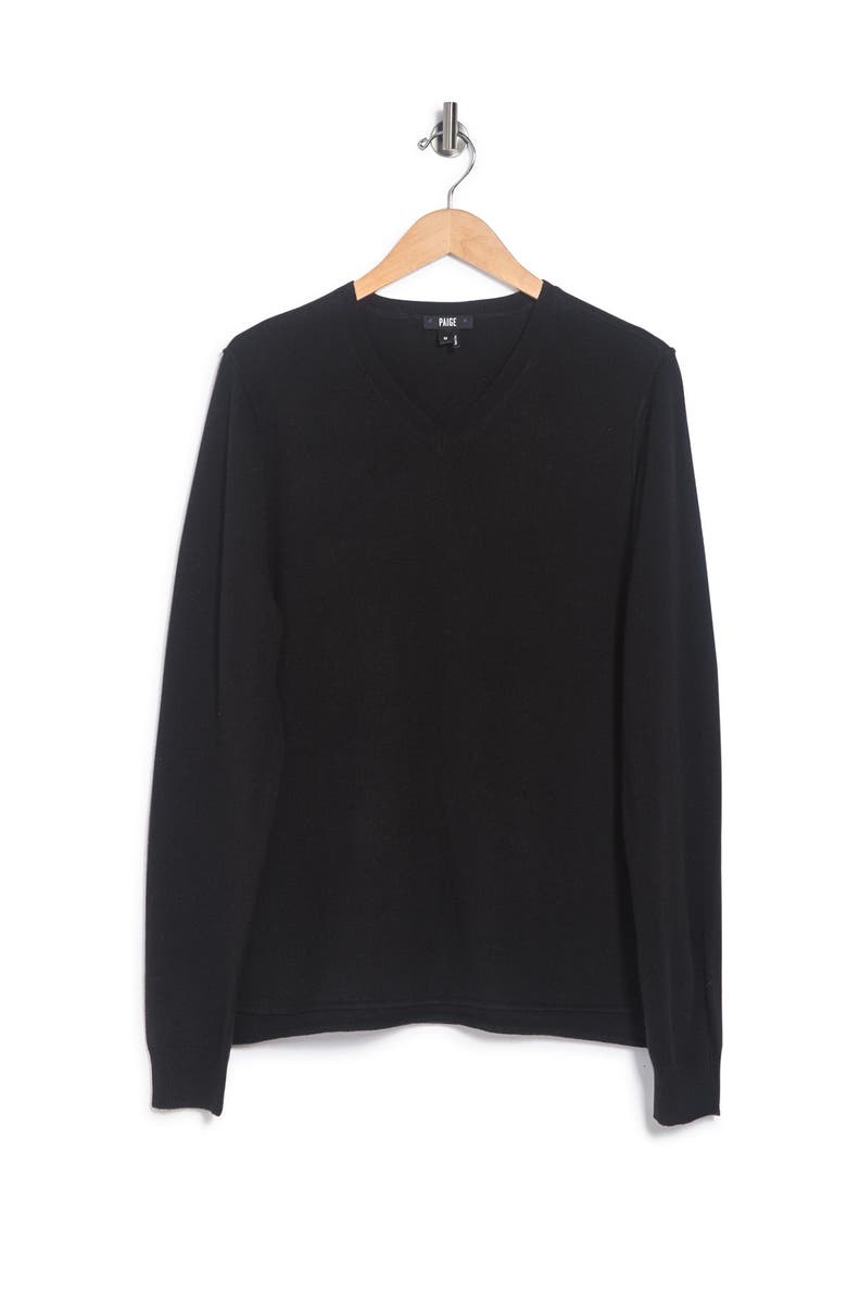 PAIGE Ian V-Neck Wool & Cashmere Sweater, Alternate, color, 