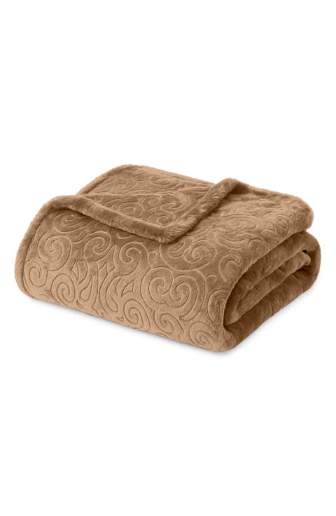 Embossed Versailles Throw Blanket