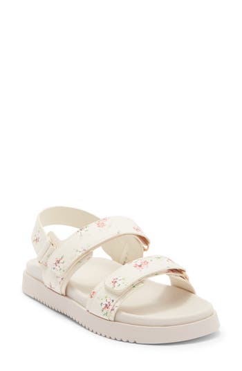 TOP MODA Alaska Flat Sandal in Ivory at Nordstrom Rack, Size 6.5