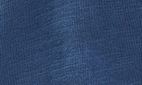 Rag & Bone Classic Flame Slub Cotton Henley In Blue