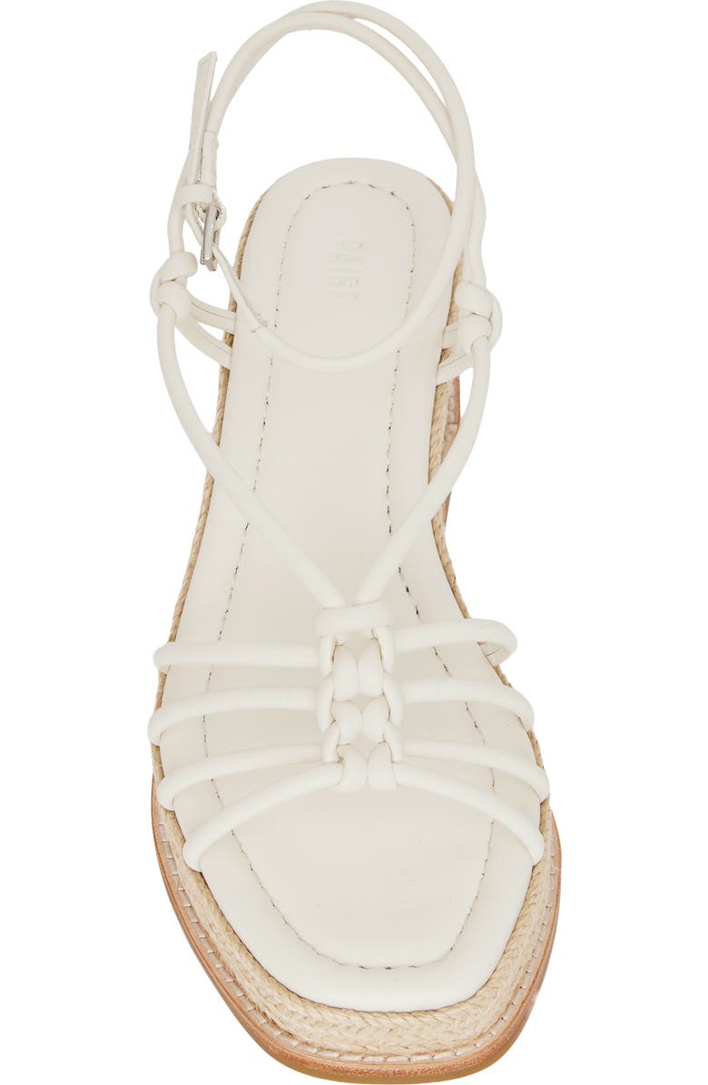 PAIGE Julian Espadrille Ankle Strap Platform Wedge Sandal, Alternate, color, Cream