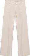 MANGO Jessie Patch Pocket Wide Leg Jeans