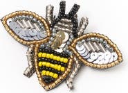 Matr Boomie Bala Mani Beaded Bee Brooch Pin