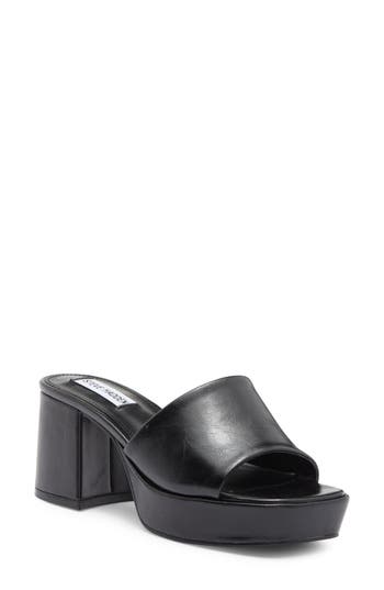 Steve Madden Troyye Platform Sandal In Black