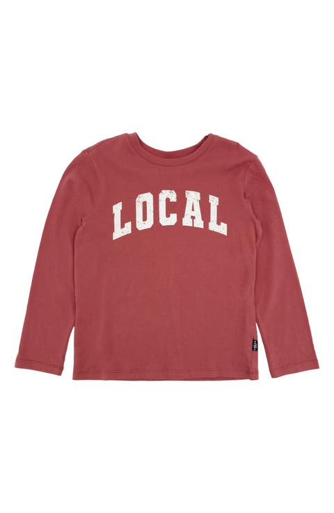 Kids' Local Long Sleeve Cotton Graphic T-Shirt