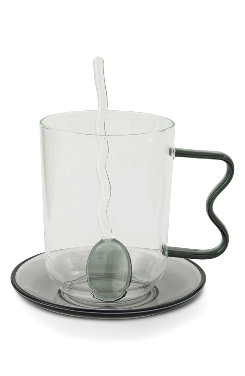 Brooklyn Steel Co. 3-Piece Squiggle Mug Set, Main, color, Clear