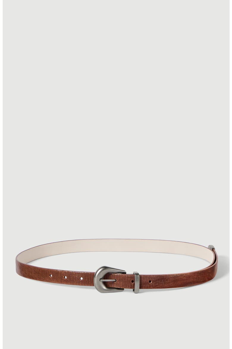 Carved leather belt, Main, color, Light Brown