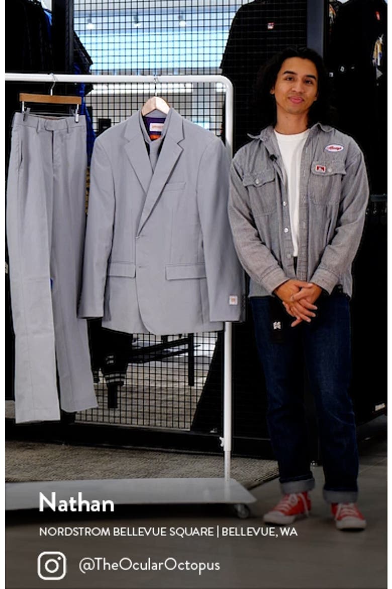 Groovy Grey Slim Fit Two-Piece Suit & Tie Set video