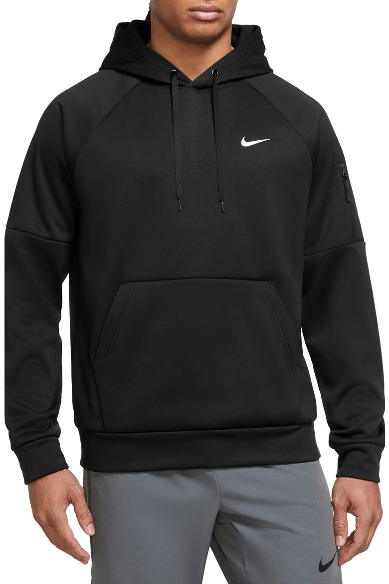 Therma-FIT Pullover Hoodie, Main, color, 010 BLACK/WHITE