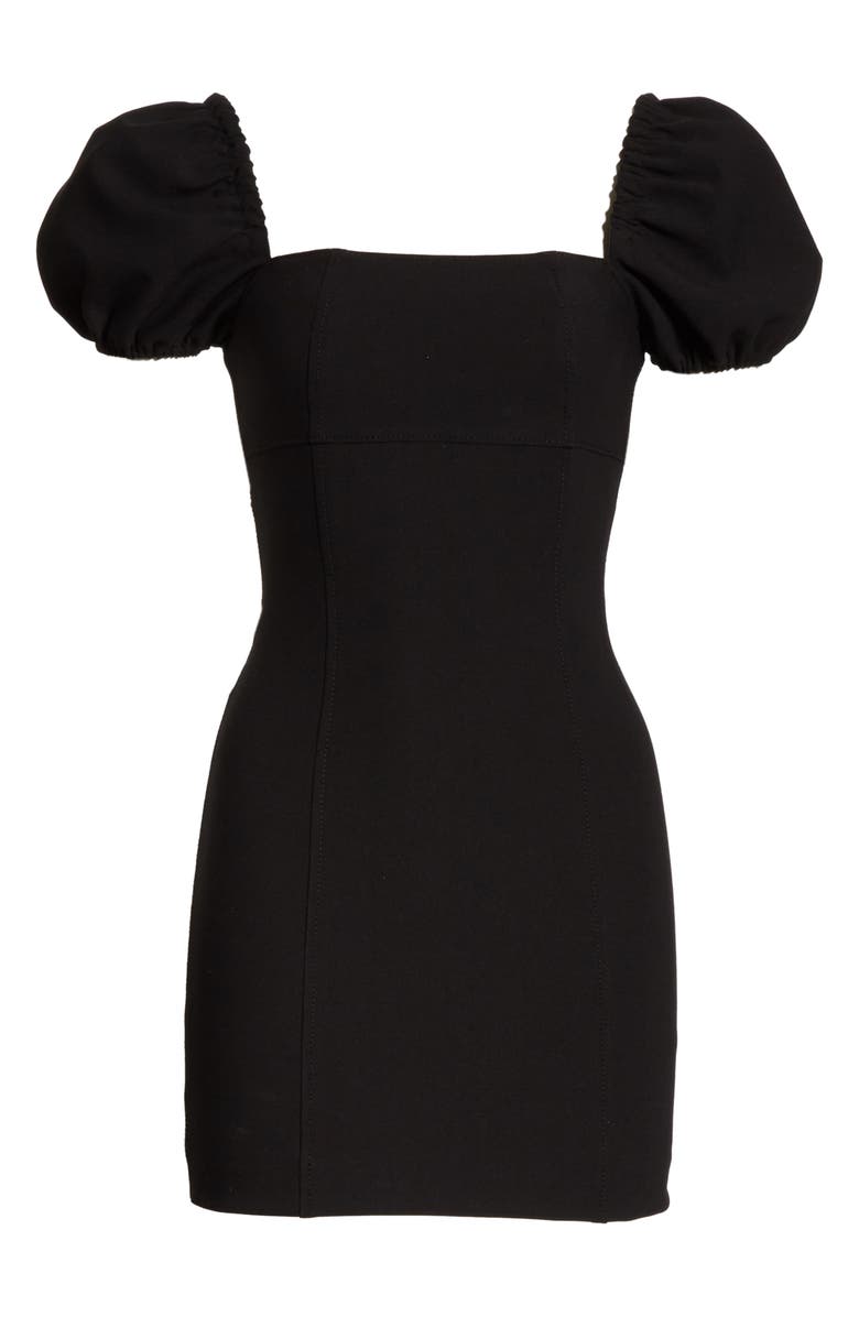 Cinq à Sept Havana Puff Sleeve Minidress, Alternate, color, 