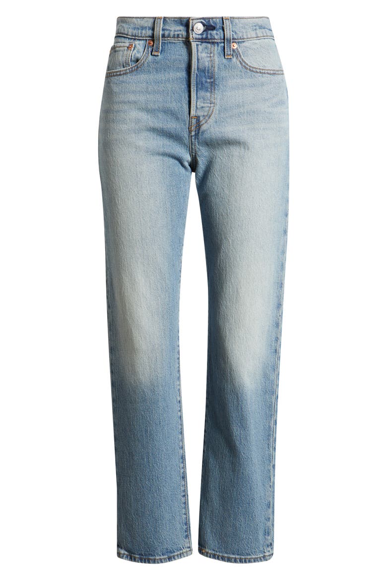 Wedgie High Waist Straight Leg Jeans, Alternate, color, PATINA FOREVER WEDGIE