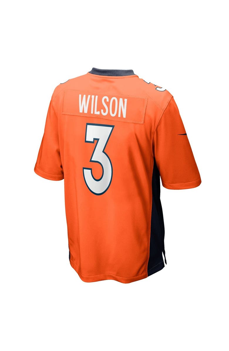 Nike Men's Nike Russell Wilson Orange Denver Broncos Game Jersey, Alternate, color,