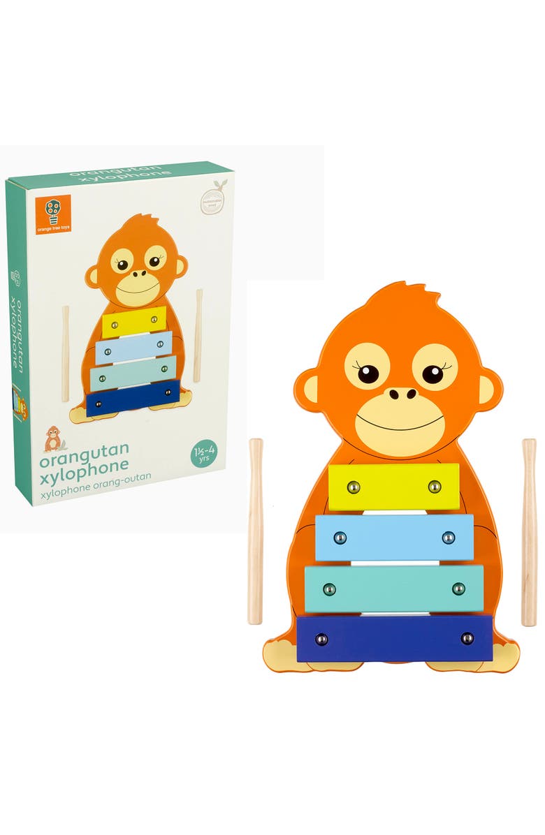 ORANGE TREE TOYS Xylophone Orangutan Ages 3+, Alternate, color, Multicolored
