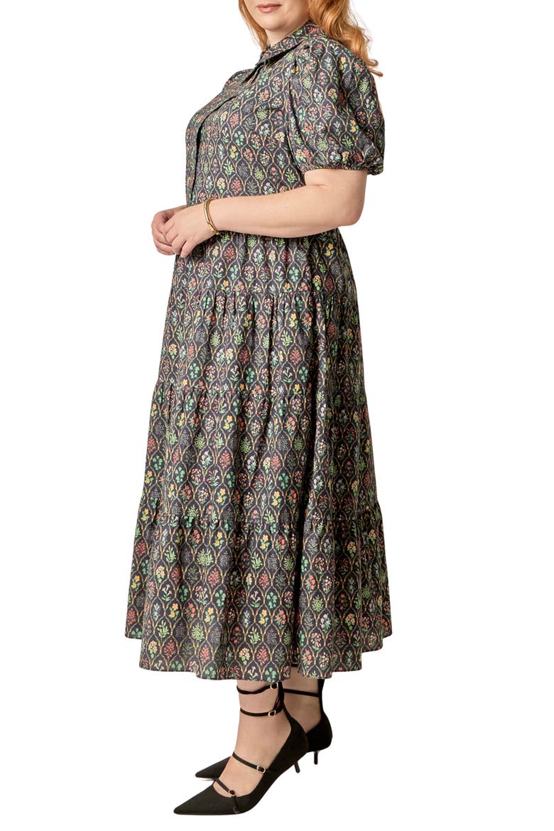 Tiered Maxi Dress, Alternate, color, NAVY FLORAL