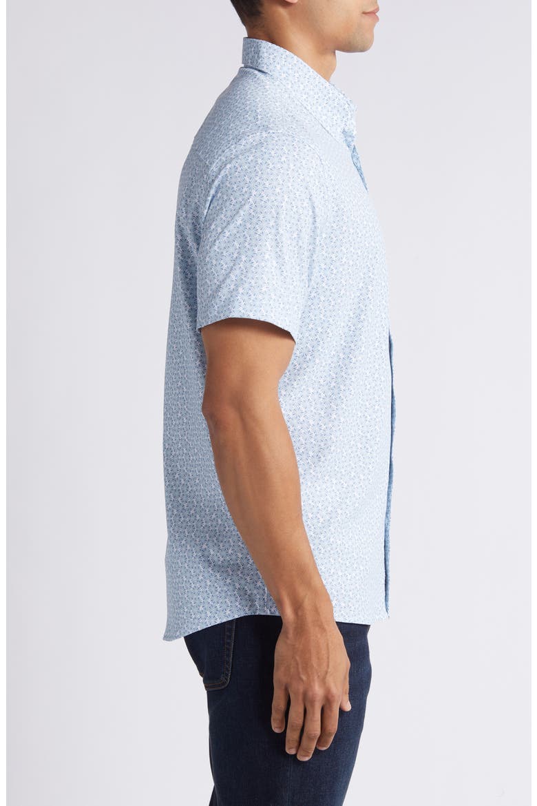 Country Mile Short Sleeve Button-Up Shirt, Alternate, color, WHITE