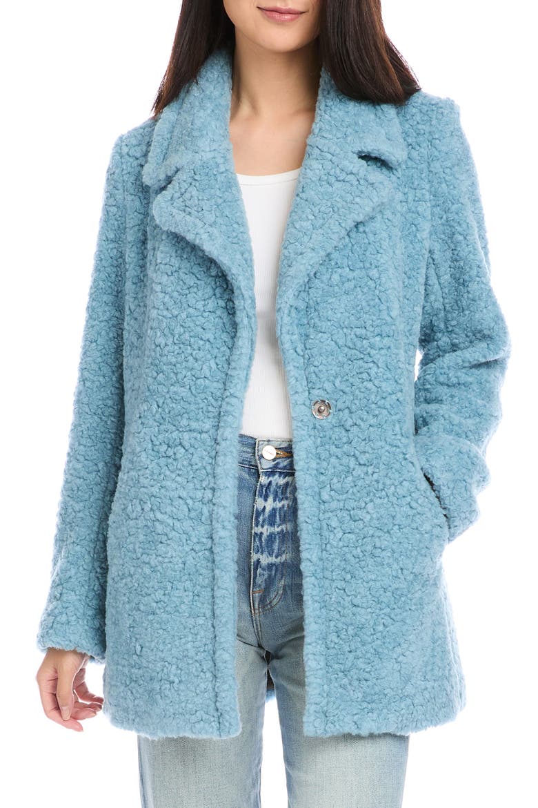 Faux Fur Teddy Coar, Main, color, GLACIER