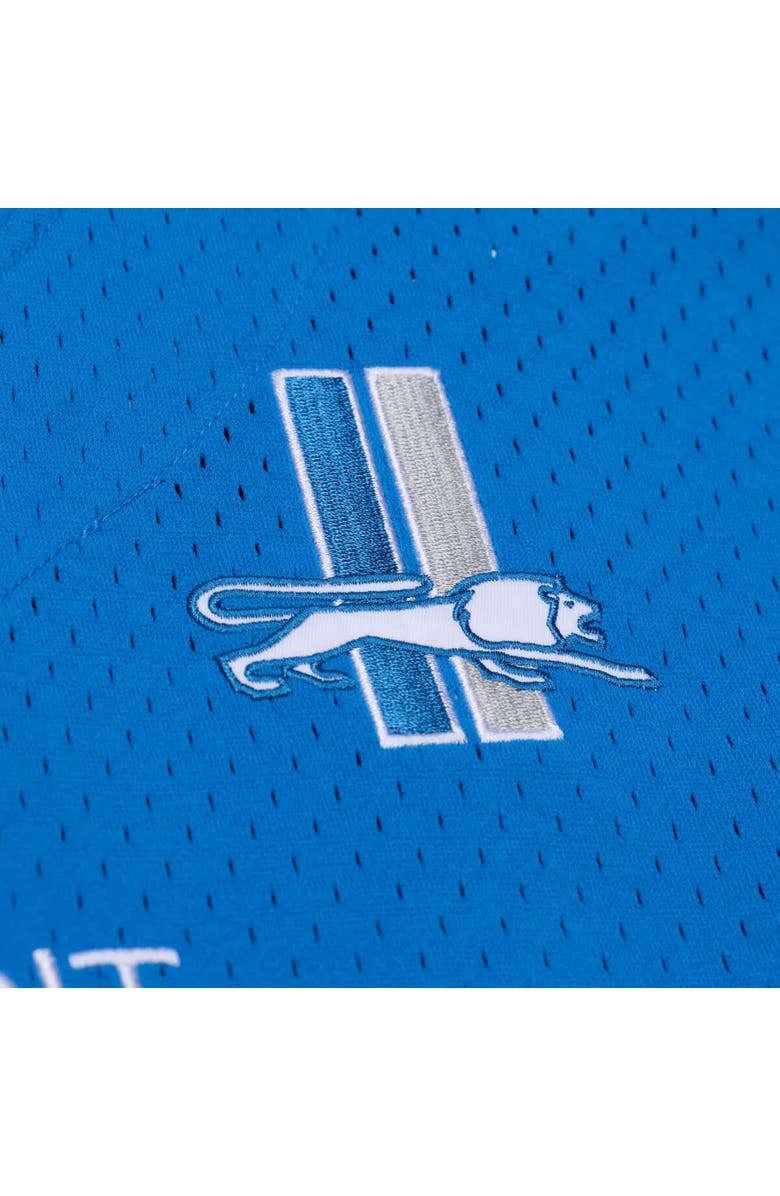 Mitchell & Ness Men's Mitchell & Ness  Blue Detroit Lions Head Coach Mesh Full-Button Fashion Jersey, Alternate, color, Blue