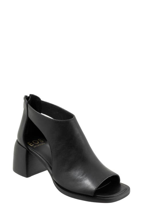 Eos Footwear Isolde Block Heel Sandal In Onyx
