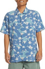 Quiksilver Beach Casual Short Sleeve Button-Up Shirt