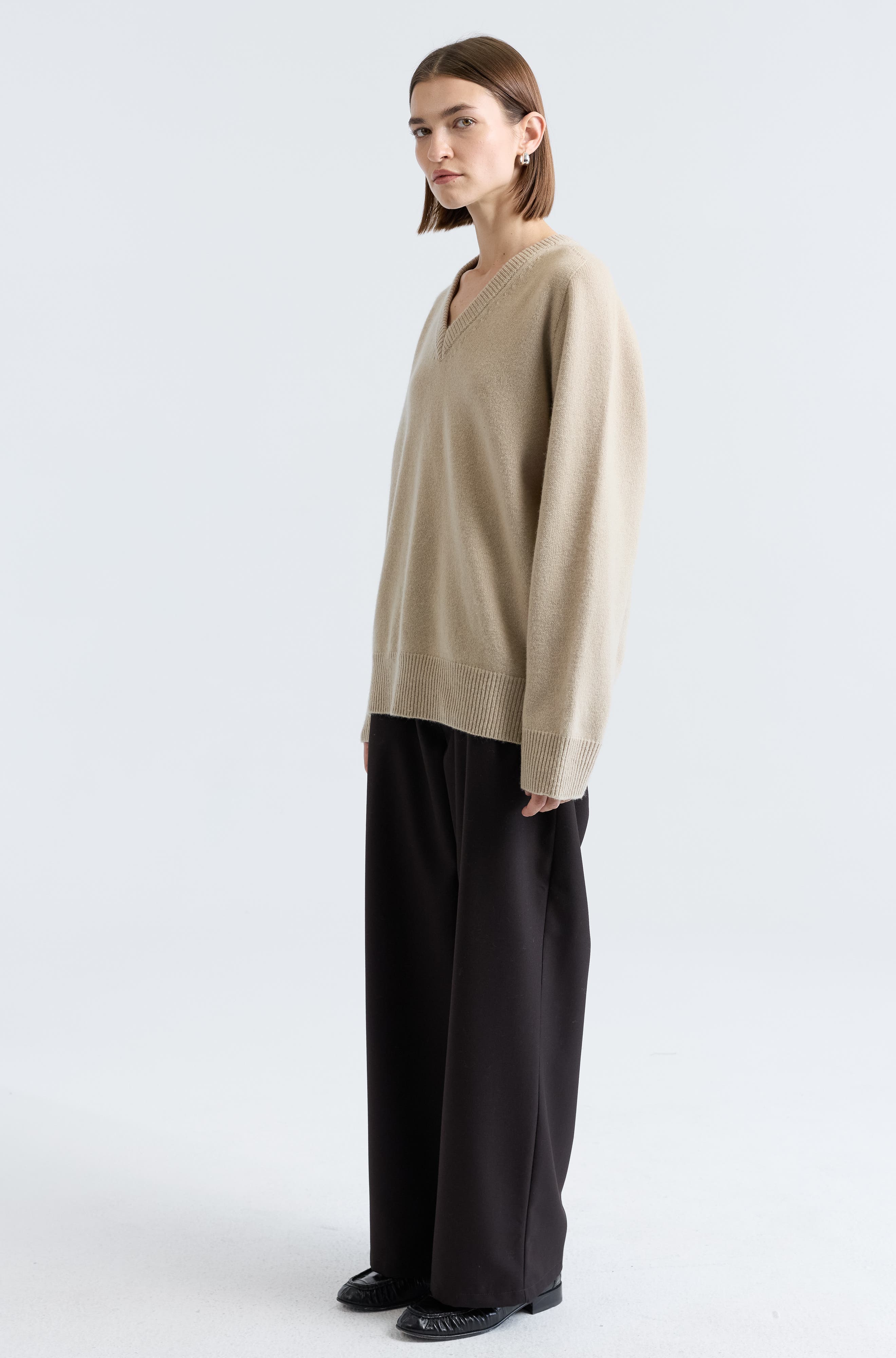 Wool V Neck Sweater - image 4