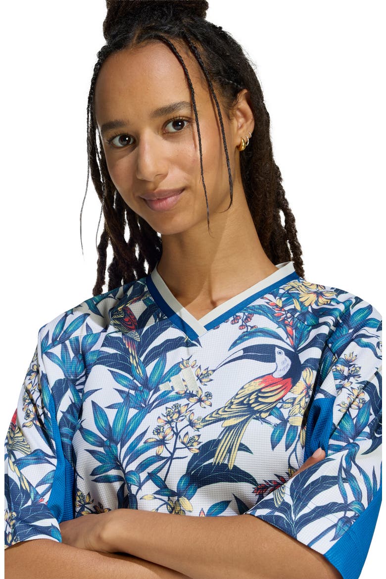 x Farm Rio Premium T-Shirt, Alternate, color, DARK MARINE/ TALC/ GOLD
