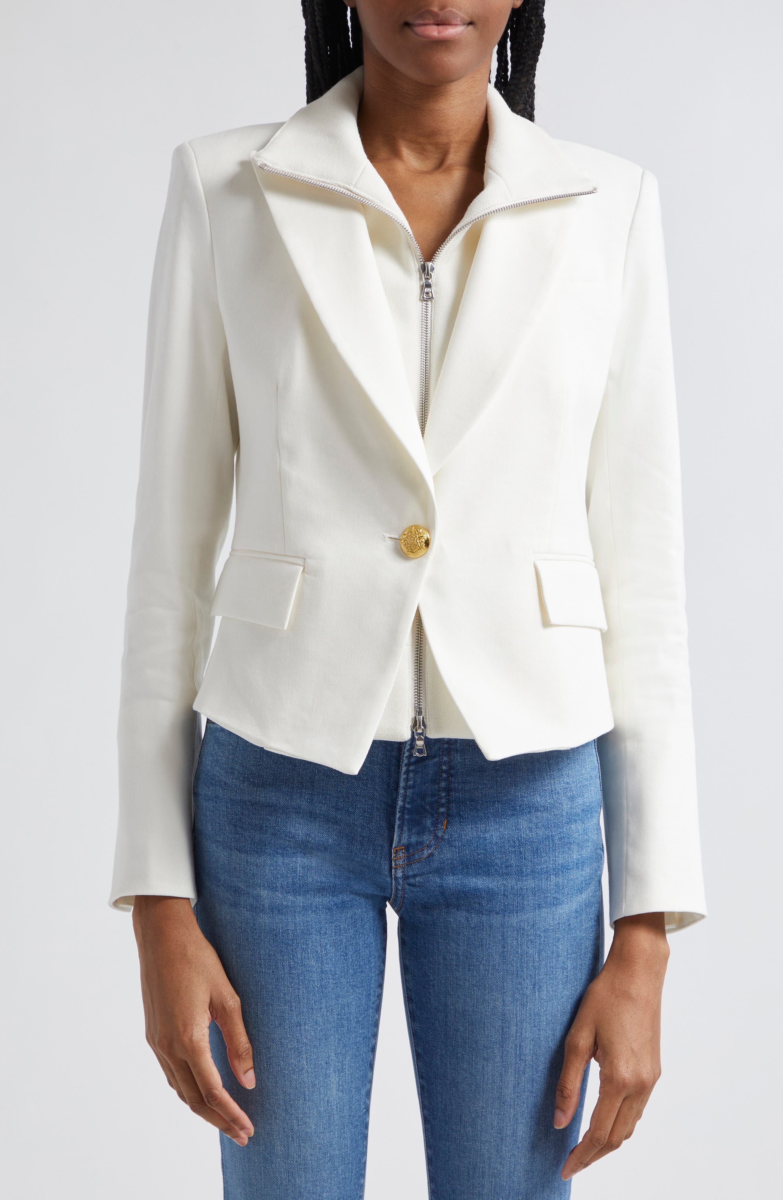 Hosanna Linen Blend Dickey Jacket - image 2