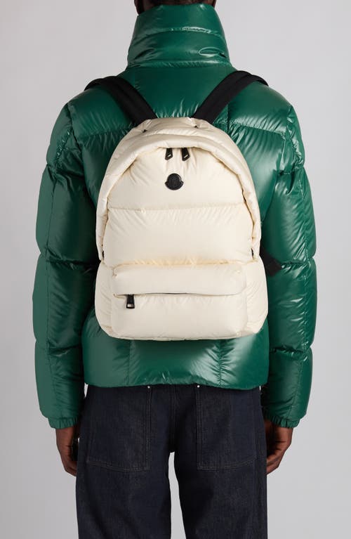 Moncler Caradoc Puffer Backpack In White