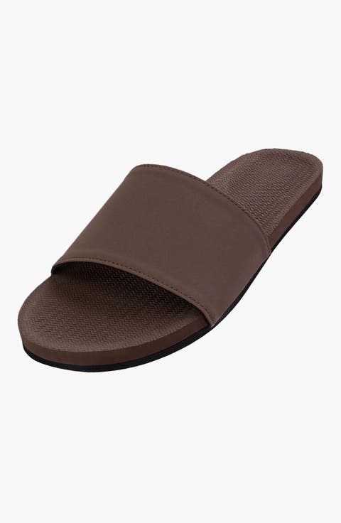 Responsibly-Made Tire Sole Slide Sandals (Female)