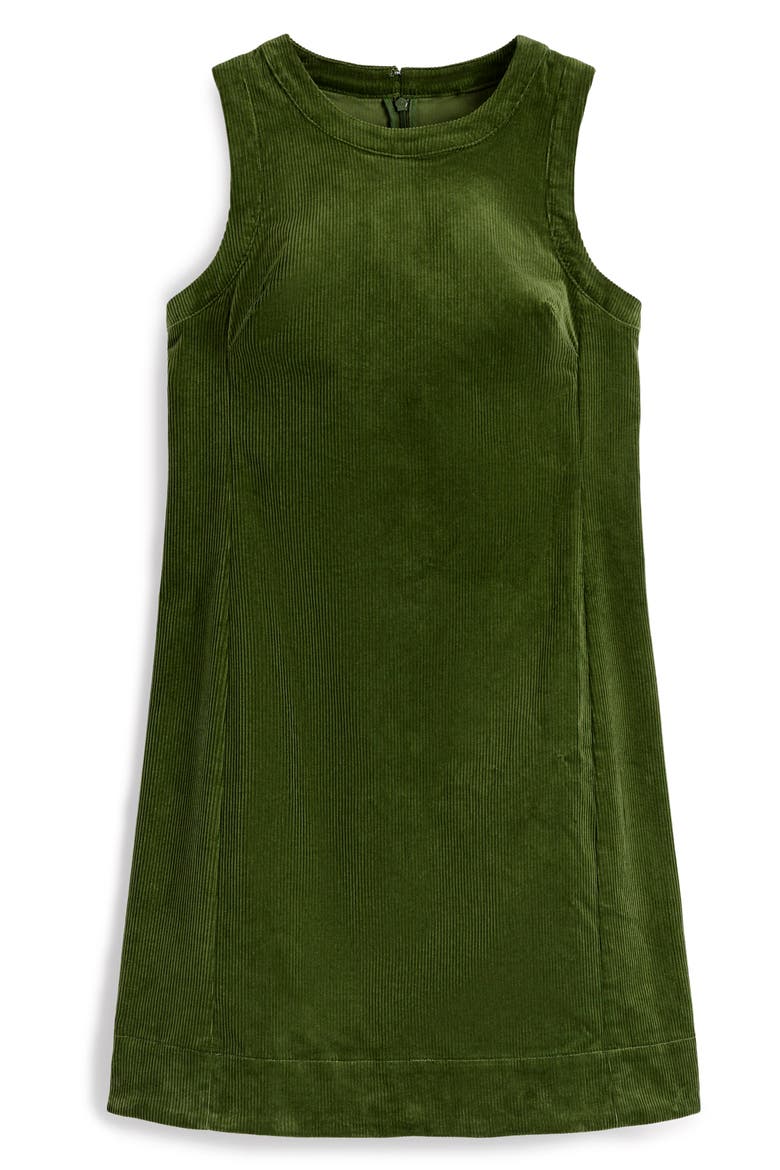 Lou Corduroy Shift Dress, Alternate, color, FOREST GREEN