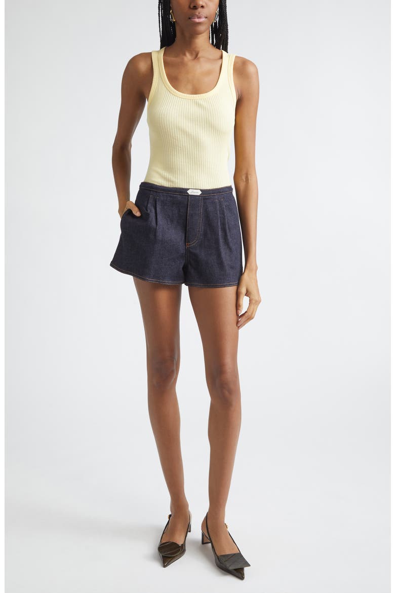 Le Amelo de-Nîmes Denim Shorts, Alternate, color, DARK NAVY