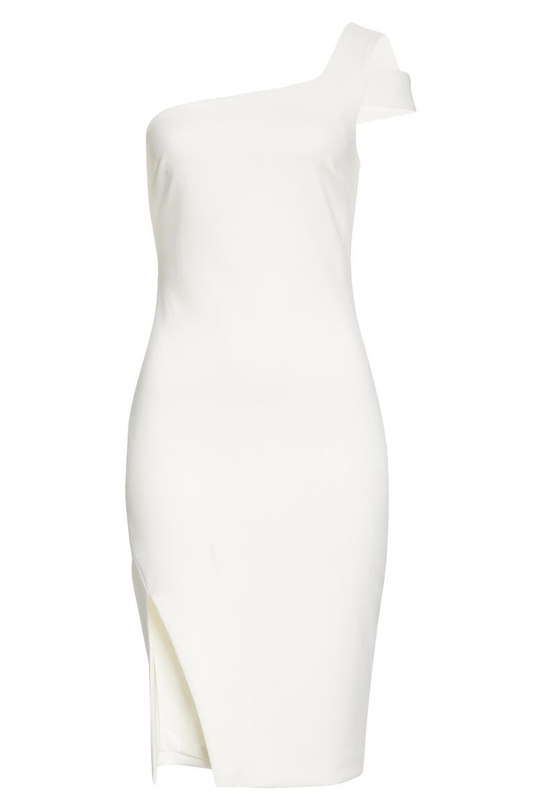Packard One-Shoulder Sheath Dress, Alternate, color, WHITE