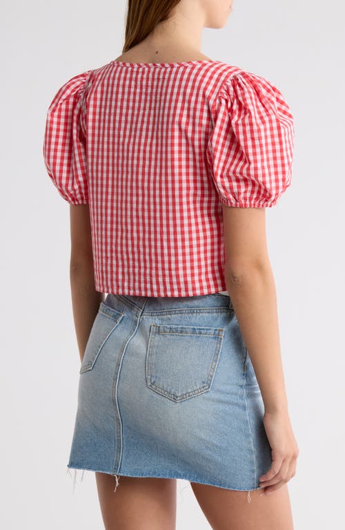 Abound Tie Front Cotton Poplin Crop Top