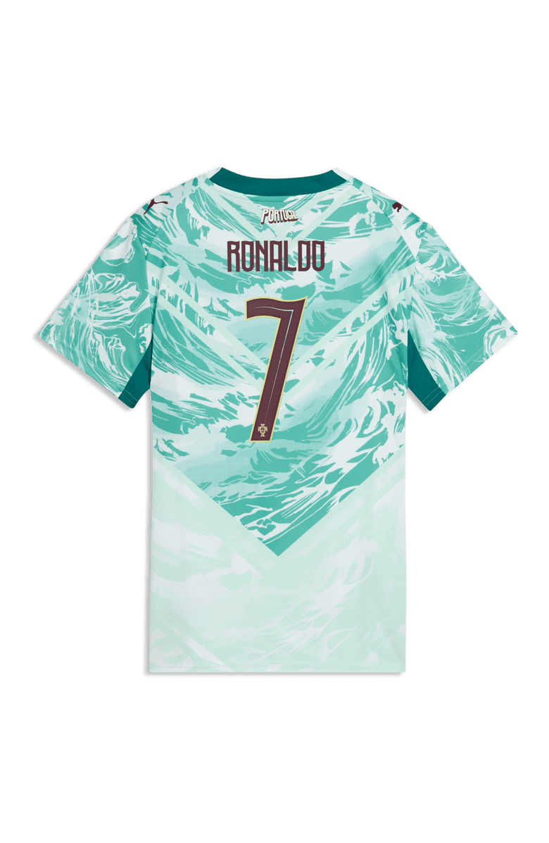 PUMA Women's Puma Cristiano Ronaldo Green Portugal National Team 2026 Away Replica Jersey, Alternate, color, Green
