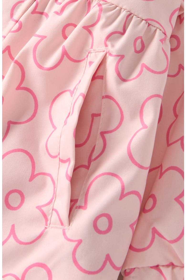 High Pile Fleece Lined Hooded Jacket, Alternate, color, PINK BALM POPPY DAISY
