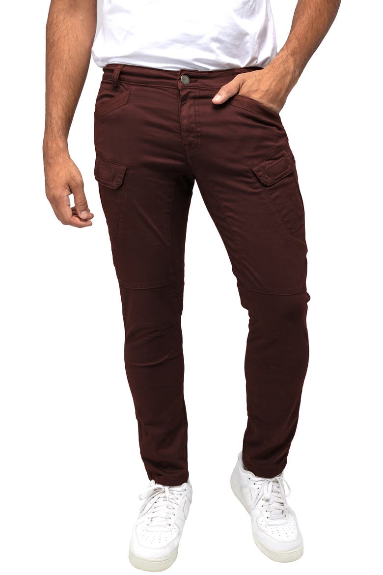 Slim Cargo Pants, Alternate, color, CHOCOLATE
