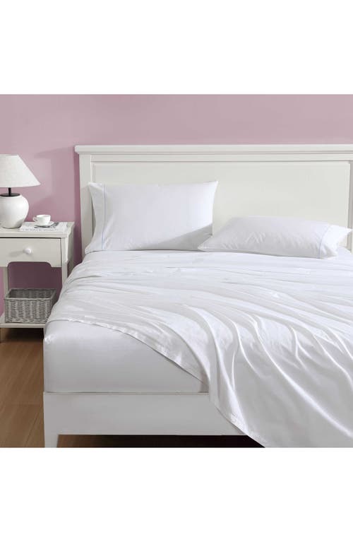 Laura Ashley Scallop Embroidered 4-piece Sheet Set In Pastel Blue