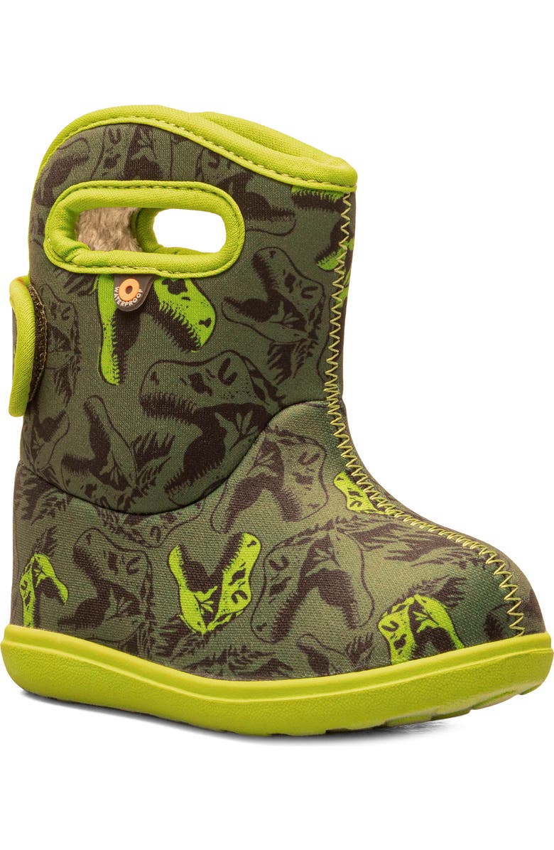 Bogs Baby Bogs II Cool Dino Insulated Waterproof Boot, Main, color,