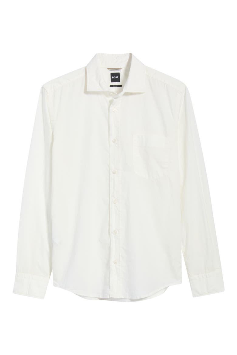 Rob Cotton Poplin Button-Up Shirt, Main, color, OPEN WHITE