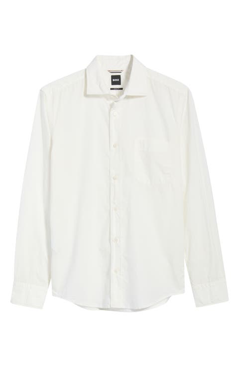 Rob Cotton Poplin Button-Up Shirt