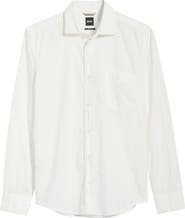 BOSS Rob Cotton Poplin Button-Up Shirt